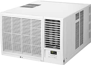 LG 18,000 BTU Smart Window Air Conditioner with Heat, 230V, Cools up to 1000 Sq.Ft., Window AC with Smartphone and Voice Control, LG ThinQ Technology, Works with Amazon Alexa and Hey Google