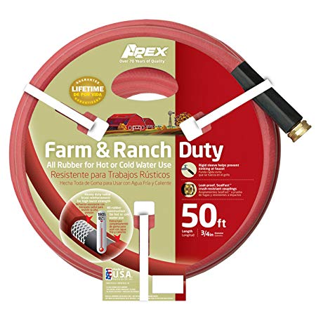 Apex, 969RR-50, Farm and Ranch Water Hose, 3/4 Inch by 50 Feet