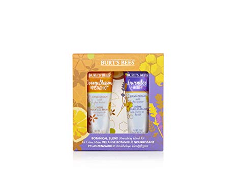 Burt’s Bees Botanical Blend Nourishing 2 Piece Hand Kit - 1 x Lavender and Honey Hand Cream (28.3g), 1 x Orange Blossom and Pistachio Hand Cream (28.3 g)