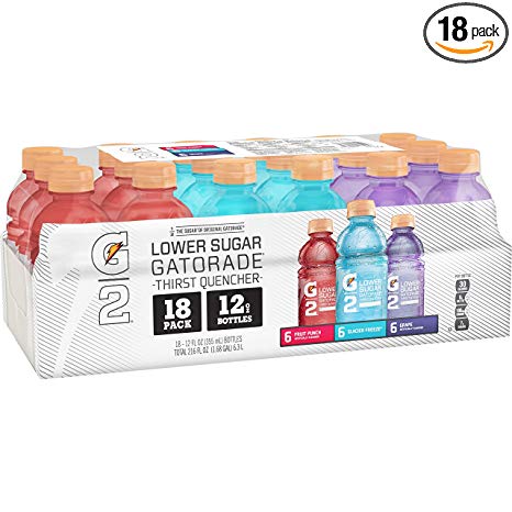 Gatorade G2 Thirst Quencher Low Calorie Variety Pack, 12 Ounce Bottles (Pack of 18)