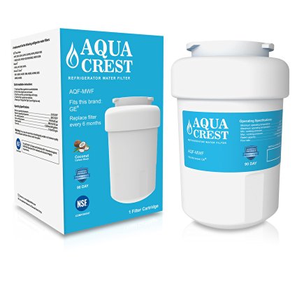 AQUACREST Refrigerator Water Filter Replacement for GE MWF SmartWater, MWFA, MWFP, GWF, GWFA, Kenmore 9991,46-9991, 469991, 1 Pack
