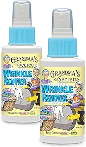 Grandma's Secret Wrinkle Remover Spray - Easily Removes Wrinkles & Odors - Wrinkle Release, Fabric Refresher Spray, Chlorine, Bleach and Toxin-Free - 3 Ounce, 2 Pack