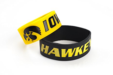 NCAA Silicone Rubber Bracelet, 2-Pack