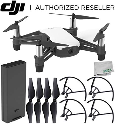 Ryze Tello Quadcopter Drone with HD Camera and VR - Powered by DJI Technology and Intel Processor Starters Bundle