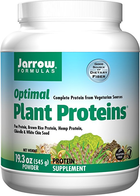 Jarrow Formulas Optimal Plant Proteins, Supports Gastrointestinal Health, 19 Ounce