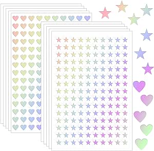 1500Pcs Star Stickers Small Star Stickers for Reward Small Stars Stickers Cute Stickers Mini Watercolor Stickers for Reward Home DIY and Office Decoration