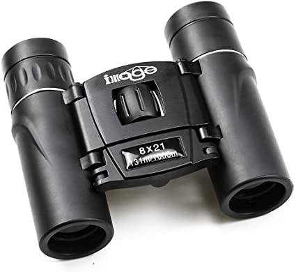Mini Binoculars for Adults 8x21 Compact high-Definition Low-Light Night Vision Pocket Telescope for Outdoor Travel, Concerts, Bird Watching and Hunting …
