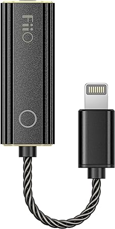 FIIO JadeAudio KA1 Headphone Amps Tiny Amplifier USB DAC High Resolution Lossless for Smartphones/PC/Laptop/Players(Lightning, Black)
