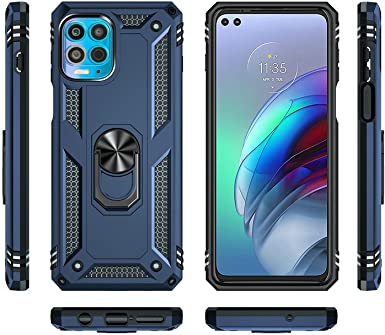 Jielangxin Keji Case for Motorola Moto G100 Case Cover,with Rotating Bracket Case for Motorola Moto Edge S/Moto G100 XT2125-4 Case Cover Blue