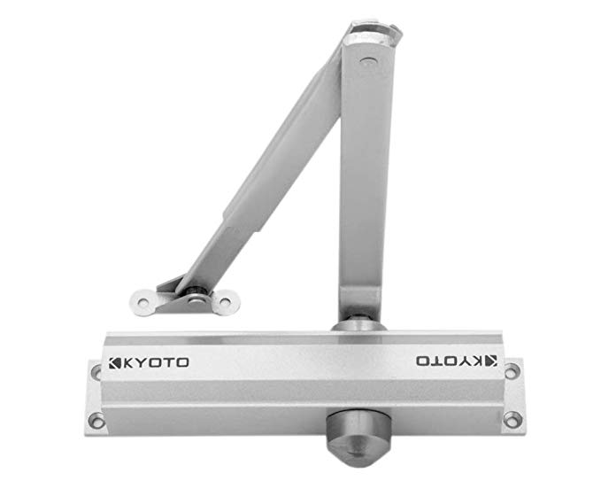 KYOTO Aluminum Over Head Door Closer -Capacity: 80-100 Kg (Silver) K-DC-101