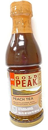 Gold Peak New Peach Tea in 18.5 oz Bottle (Case of 12)