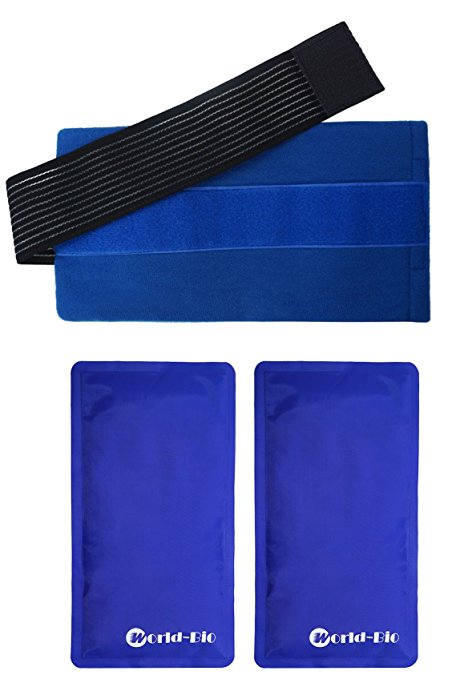 Gel Ice Pack Gives Flexible and Soft in Cold Heat Therapy for Pain Relief - Set of 2