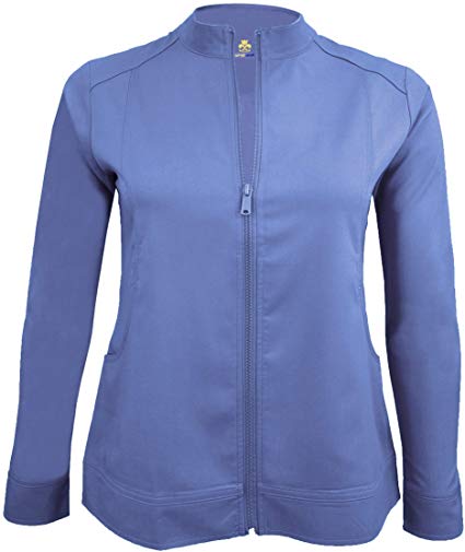 Natural Uniforms Women's Ultra Soft Stretch Front Zip Warm-Up Scrub Jacket (5200)