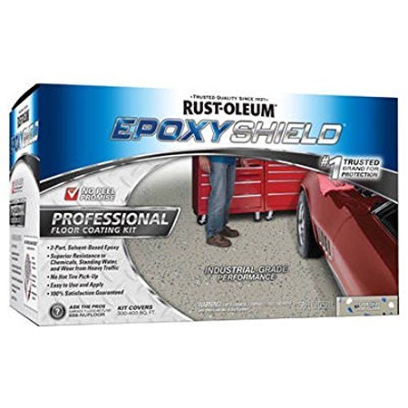 Rust-Oleum 203373 Professional Floor Coating Kit, Silver Gray - 2 Pack