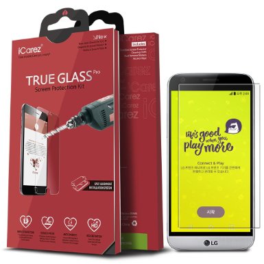 iCarez [Flexible Glass] Screen Protector for LG G5 Highest Quality Easy Install with Lifetime Replacement Warranty - Retail Packaging [1-Pack]