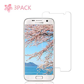 3 Pack Galaxy S7 Screen Protector 9H Hardness/Anti-Scratch/Anti-fingerprint/Anti-Bubble/3D Curved/High Definition/BInfinite Glass Screen Protector S7