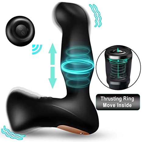 Vibrating Anal Vibrator Prostate Massager with Thrusting Ring Up & Down 8 Vibration,CHEVEN Butt Plug G spot Stimulator Remote Control Rechargeable Adult Male Anal Sex Toys for Men Women and Couples