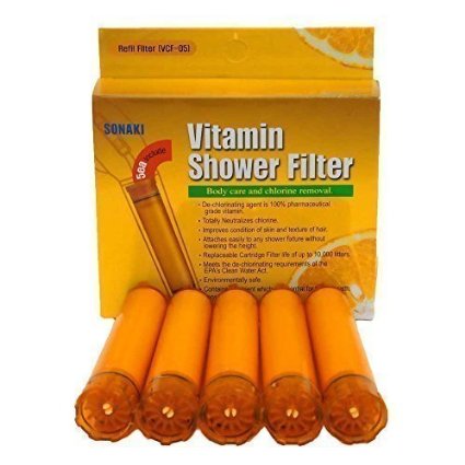 Vitamin C Shower Filter Sonaki 5 Pack Refill