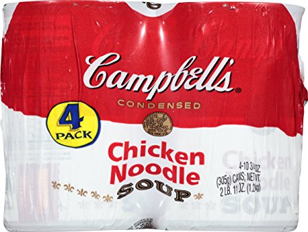 Campbell's Condensed Soup, Chicken Noodle, 10.75 oz (Pack of 4)