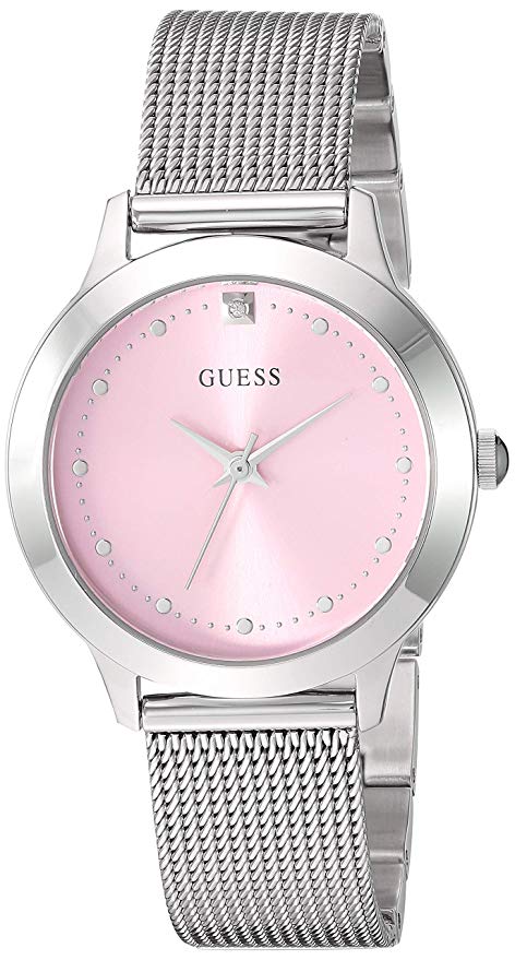 GUESS Women's Quartz Stainless Steel Casual Watch, Color:Silver-Toned (Model: U1197L3)