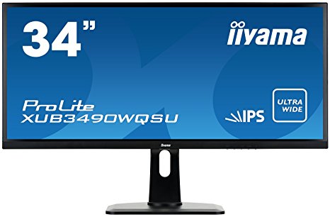 iiyama XUB3490WQSU-B1 34" ProLite Ultra Wide IPS LED Monitor - Black