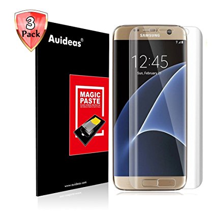 Samsung Galaxy S6 Edge   Plus Screen Protector [3D Full Coverage],Auideas[3-Pack] [Anti-Bubble] Edge to Edge PET Screen Protector for Samsung Galaxy S6 Edge   Plus(HD Clear)
