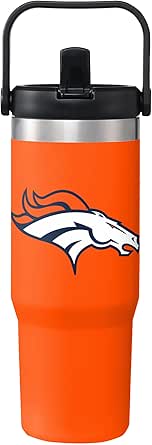 FOCO NFL Unisex-Adult NFL Team Logo Insulated Travel Mug 30oz Straw Tumbler