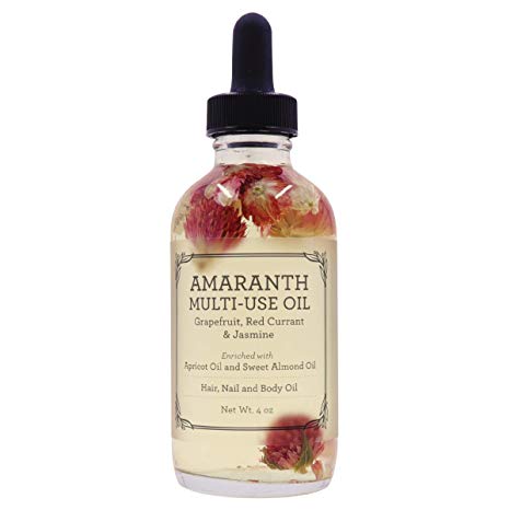 Amaranth Scented Multi-Use Oil for Face, Body & Hair - Hydrates Skin & Restores Hair's Natural Shine - Featuring Grapefruit, Red Currant & Jasmine w/Fracionated Coconut Oil - 4OZ. | Provence Beauty