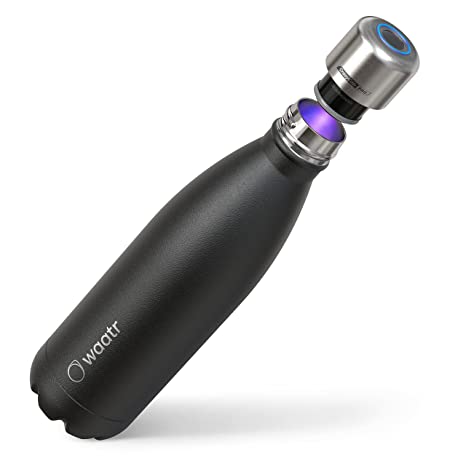 CrazyCap Pro - Award-Winning Self-Cleaning Insulated Bottle with NSF Certified UV Water Purifier