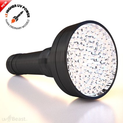 uvBeast - LATEST TRIPLE POWER (High Flux) UV Flashlight Blacklight - 100 LED - Mega 18w - 30ft UV Beam - Best for Commercial and Domestic Use - Works Even in Ambient Light - USA Stock-Designed in UK