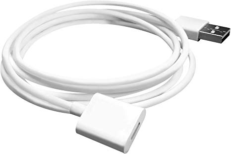 TechMatte Charging Adapter Cable for Apple Pencil Male to Female Flexible Connector (5 Feet)