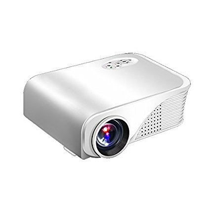 Projector,Jifar 1800 Lumens Mini Video Projector,Multimedia Home Theater Supporting 1080P, HDMI /USB/ VGA/ AV /HD for Home Projector Game TV Laptop iPhone Andriod Smartphone with Free HDMI Cable-White