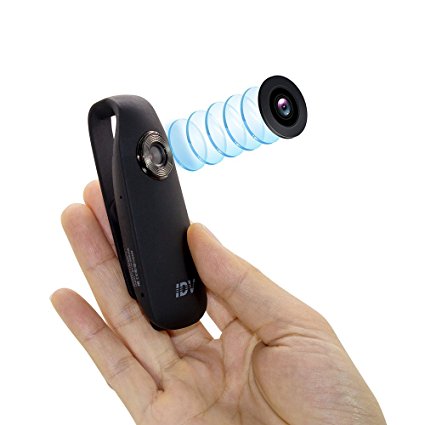 IDV Mini Hidden Spy Camera, Small Security Camera,Voice Recorder, Portable Clip Camera with Full HD 1080P for Home and Office, Motion Detection
