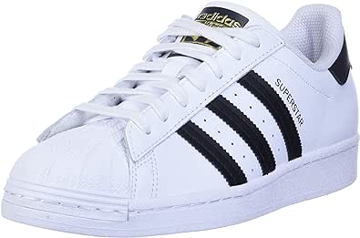 adidas Women's Superstar Sneaker, White/Black/White, 5