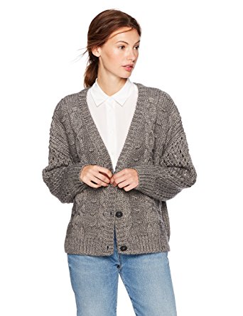Cable Stitch Women's V-Neck Cable Cardigan