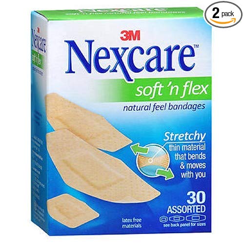 Nexcare Comfort Fabric Bandages Assorted 30 Each (Pack of 2)