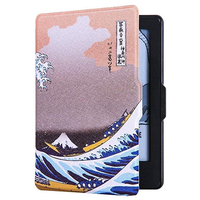 Huasiru Painting Case for Amazon Kindle Voyage Cover with Auto Sleep/Wake, Surf