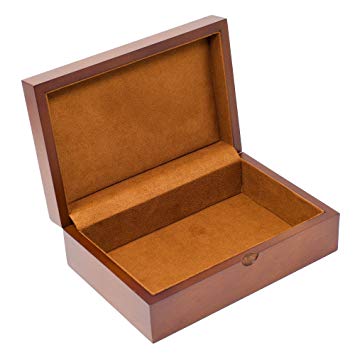 Caddy Bay Collection Memory Keepsake Mementos Jewelry Wood Gift Box Chest – Vintage Brown