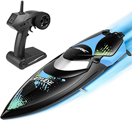 Remote Control RC Boat for Pools and Lakes, Kuman 25km/h High Speed Racing RC Boats for Kids and Adults