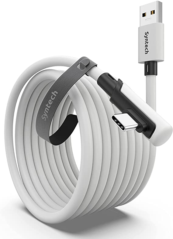 Syntech Link Cable Compatible with Oculus Quest 2 (16 FT), High-Speed PC Data Transfer, Fast Charging USB 3.0 to USB C Cable for VR Headset and Gaming PC