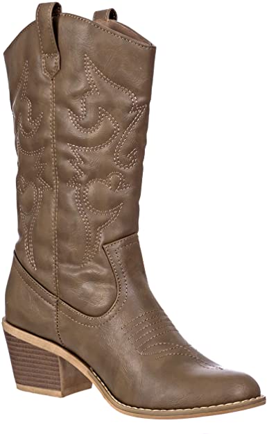 Charles Albert Women's Embroidered Modern Western Cowboy Boot