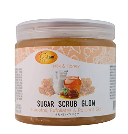 Spa Redi Sugar Scrub Glow (Milk & Honey, 16 oz)