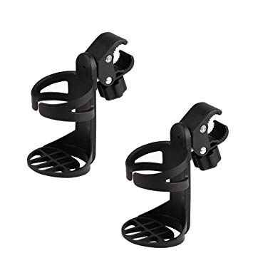 accmor Upgrade Edition Bike Cup Holder, Stroller Drink Holders, Universal 360 Degrees Rotation Cup Drink Holder for Baby Stroller/Pushchair, Bicycle, Wheelchair and Motorcycle