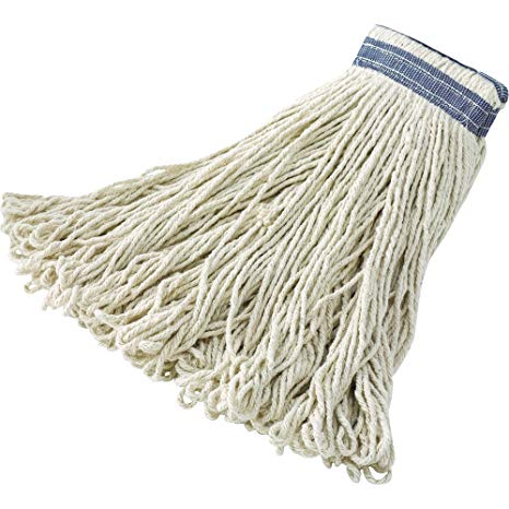 Rubbermaid Commercial Universal Headband Cotton Floor Mop, 24 Ounce, FGE13800WH00