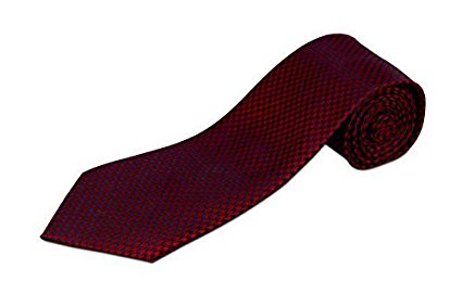 100% Silk Extra Long Houndstooth Tie (Available in 63" XL and 70" XXL)