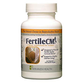 FertileCM Supports a healthy uterine lining (90 Capsules, One Month Supply)