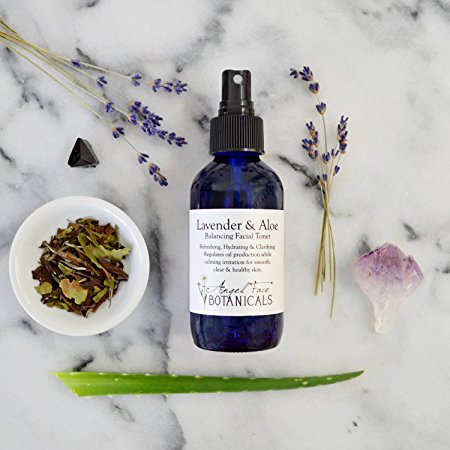 Balance Lavender and Aloe Vera Clarifying Organic Facial Toner with Wild Blueberry - Clarifying, Balancing, and Oil-Controlling