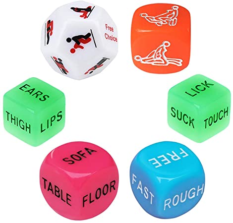 Funny Romantic Sport Dice Couple Dice Party Dice,Novelty Gift for Valentine's Day, Hen Party, Honeymoon, bacherette Party,Bridal Shower, Groom Roast, Wedding, Anniversary, Marriage
