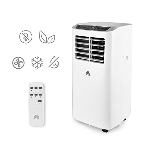 JHS A019-8KR/A 8000 BTU Portable Air Conditioner With Remote Control, White