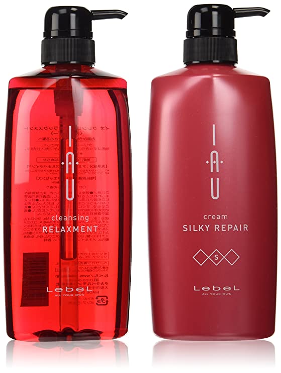 Revel IAU Io cleansing relax ment (Shampoo) 600ml & Io cream silky Repair Treatment 600ml